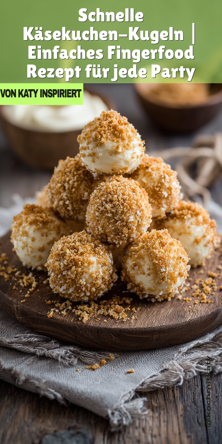 Schnelle Käsekuchen-Kugeln (Pralinen) | Fingerfood 2026