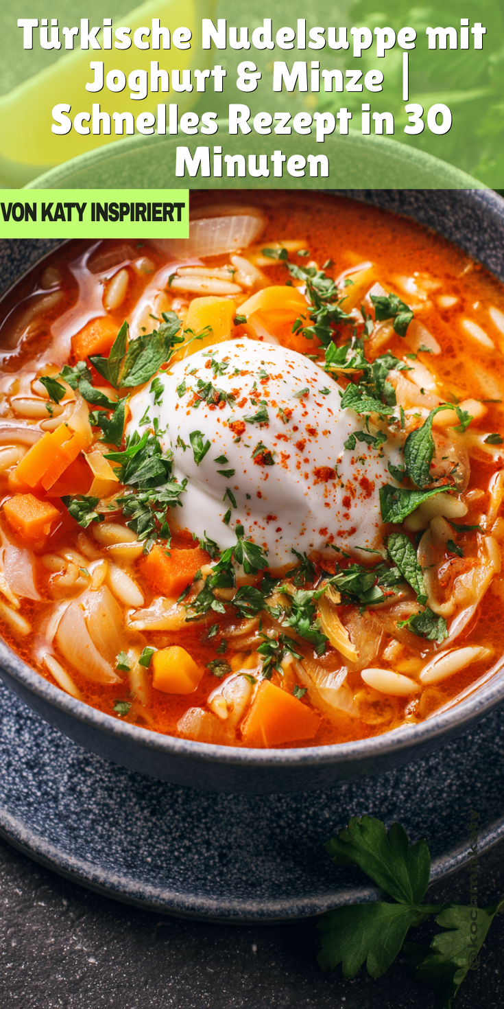 Türkische Nudelsuppe mit Joghurt & Minze | In 30 Minuten 2026