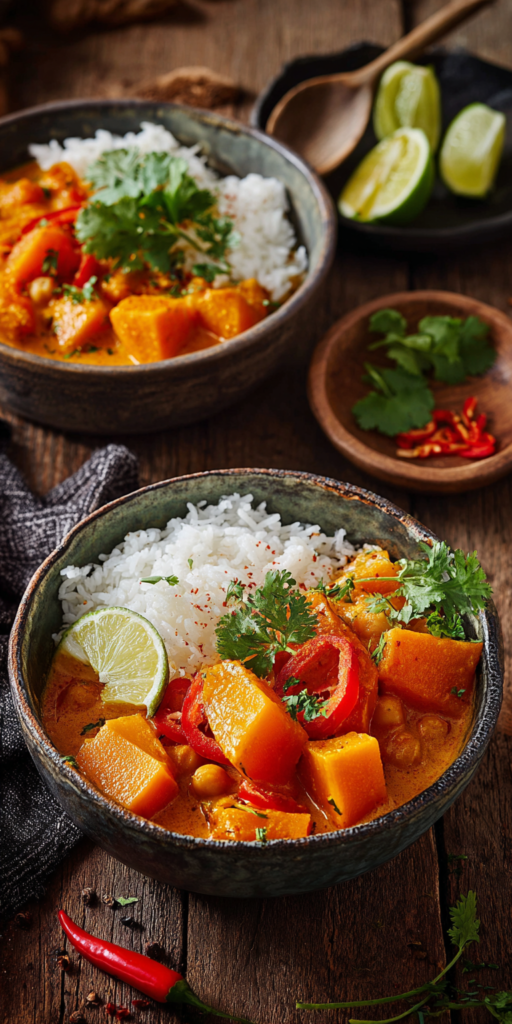 Veganes Kürbis-Curry mit Kokosmilch | Schnelle Familienrezepte 2026