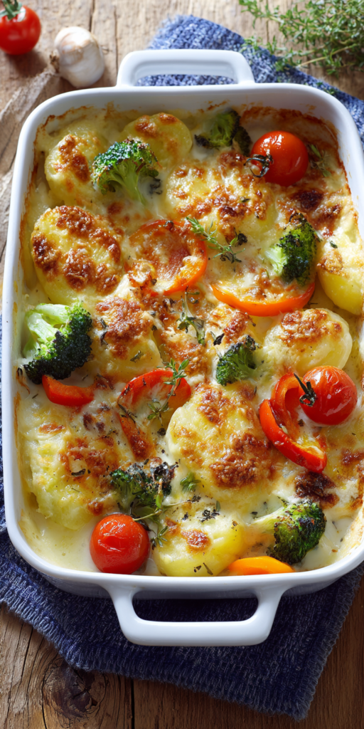 Vegetarischer Kartoffelauflauf mit viel Gemüse | Gesund & Lecker 2026