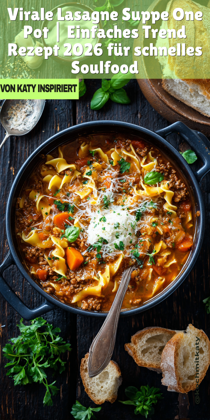 Virale Lasagne-Suppe (One Pot) | Trend Rezepte 2026