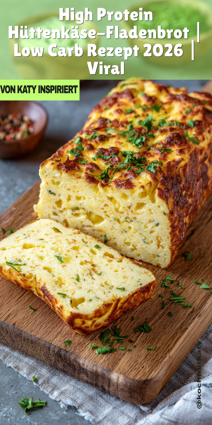 Viraler Trend: High Protein Hüttenkäse-Fladenbrot | Low Carb Rezepte 2026