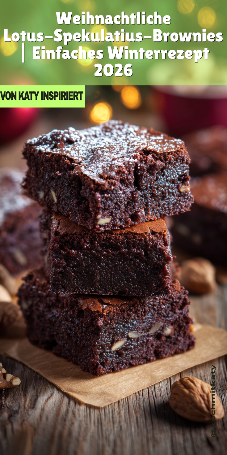Weihnachtliche Spekulatius-Brownies (Lotus) | Winter 2026